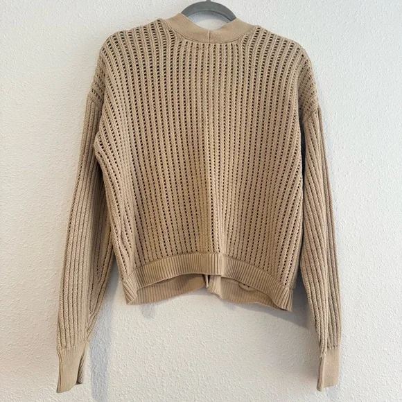 GAP Crochet Cardigan 100% Cotton Size L - Picture 4 of 9